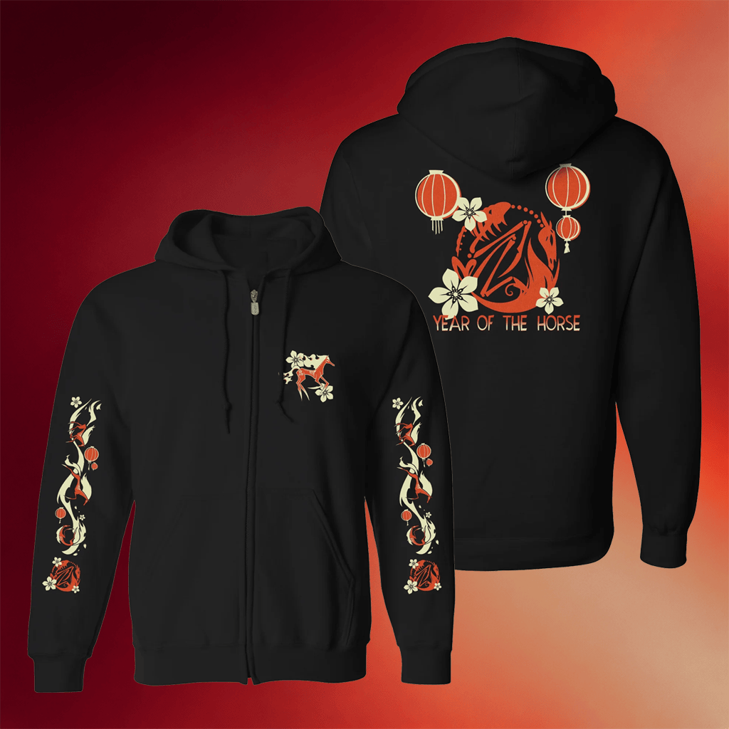 Helluva Boss Merch 2026 Year Of The Horse Zip Hoodie Great Gifts For Friends