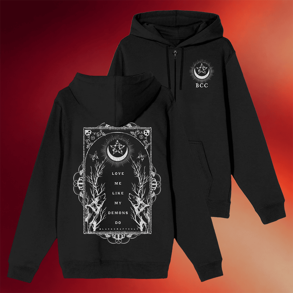 Blackcraft Clothing Merch 2026 Love Me Like My Demons Do Zip Hoodie Present For Husband