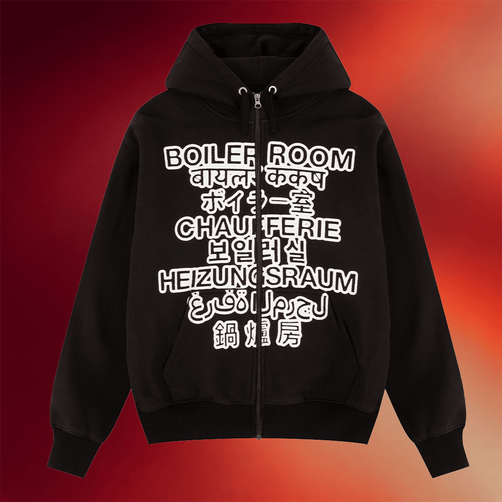 Boiler Room Merch Language Zip Hoodie Black Birthday Gift Ideas For Brother