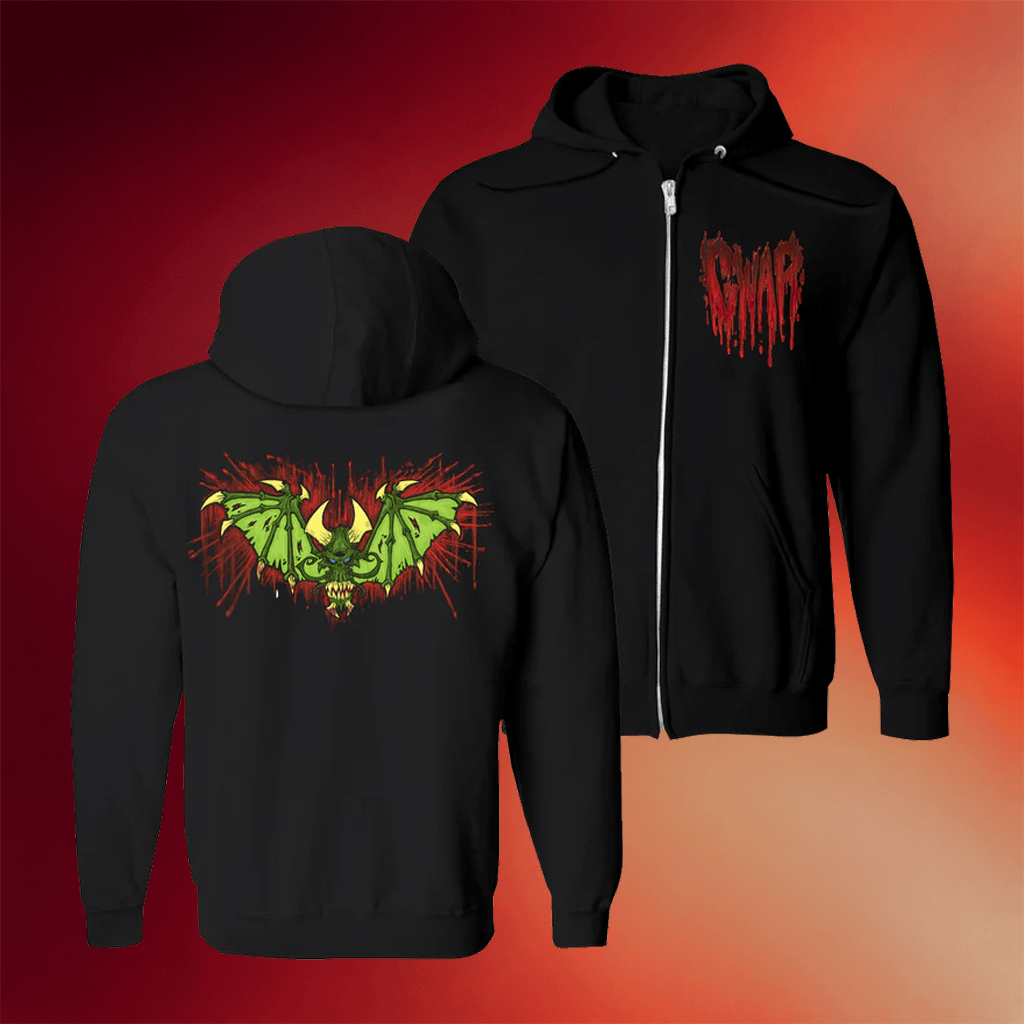 GWAR Merch 2026 Bat Zip Hoodie Gwar Band Merch Gifts Ideas For Boyfriend