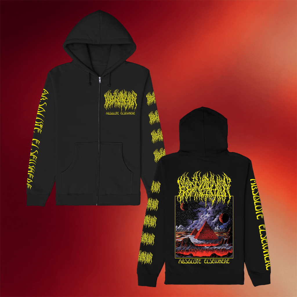 Blood Incantation Merch 2026 Absolute Elsewhere Zip Hoodie Black Music Related Gifts For Guys