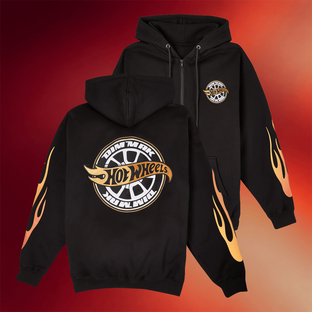 Dim Mak Collection Merch 2026 Hot Wheels X Dim Mak Collection Tire Crew Zip Hoodie Gift For Him