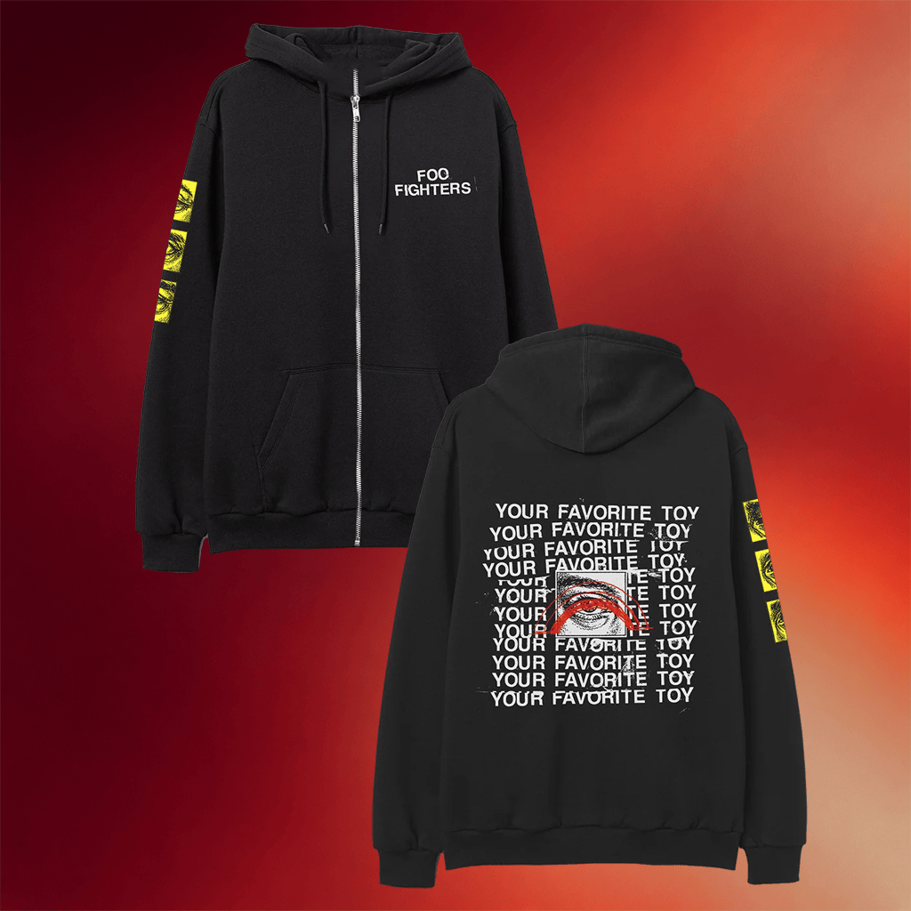 Foo Fighters Merch 2026 Your Favorite Toy Zip Hoodie Foo Fighters Hoodie Rock Lovers Gifts
