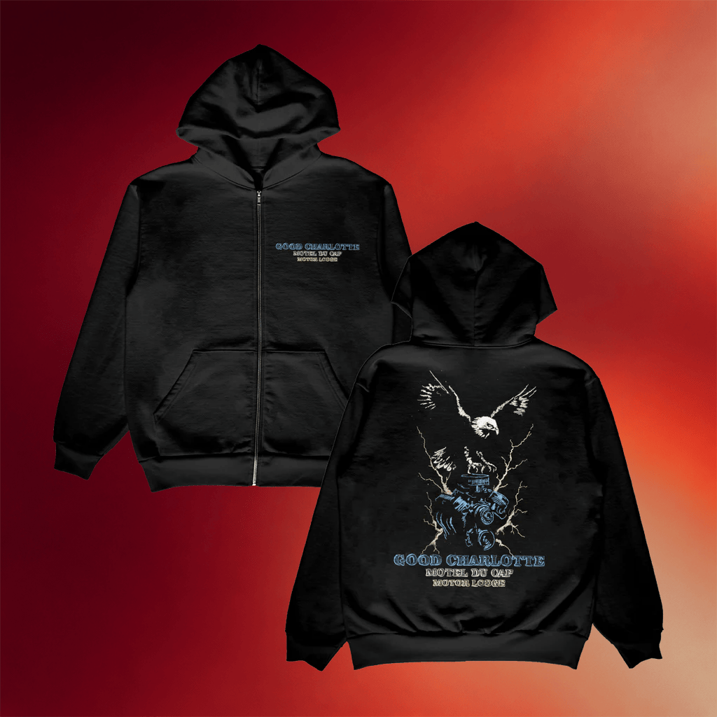 Good Charlotte Merch 2026 Motel Du Cap Eagle Zip Hoodie Best Gifts For Rock Fan