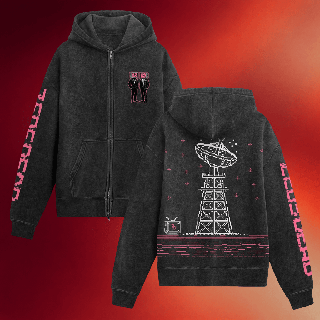 Zeds Dead Merch 2026 Communication Breakdown Zip Up Hoodie Zeds Dead Hoodie Gifts For Son