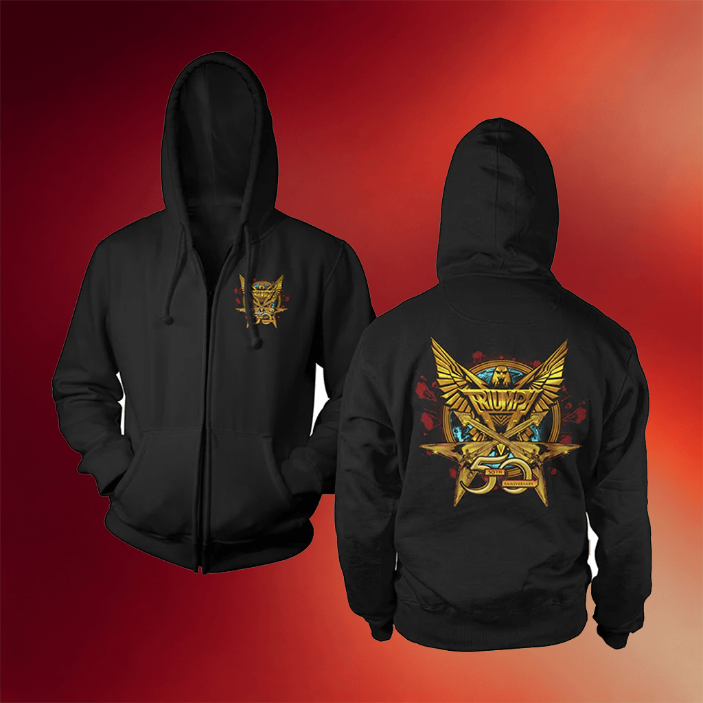 Triumph Merch 50Th Anniversary Zip Up Hoodie Birthday Ideas For Husband