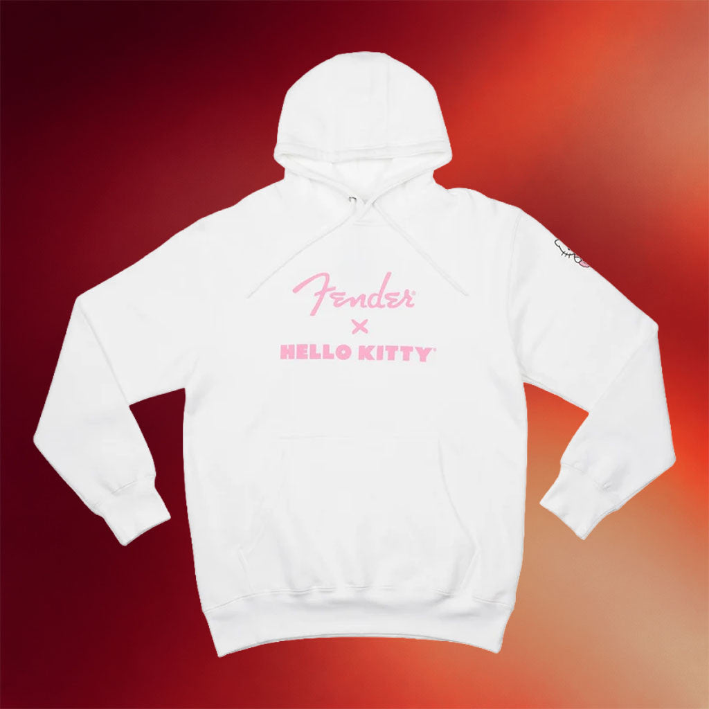 Sanrio Merch Hello Kitty x Fender Logo Hoodie Birthday Gift For Her