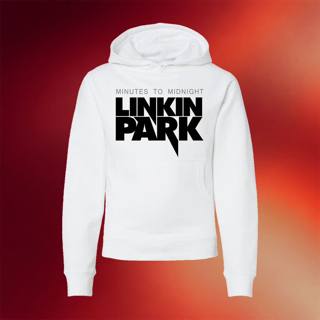 Linkin Park Merch 2026 MTM Logo White Hoodie Unique Gifts For Rock Lovers