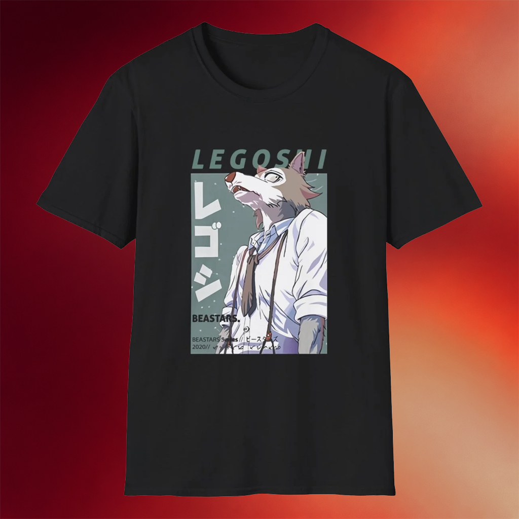 Beastars Merch 2026 Beastars Legosi T-Shirt Black Unique Gifts For Anime Lovers