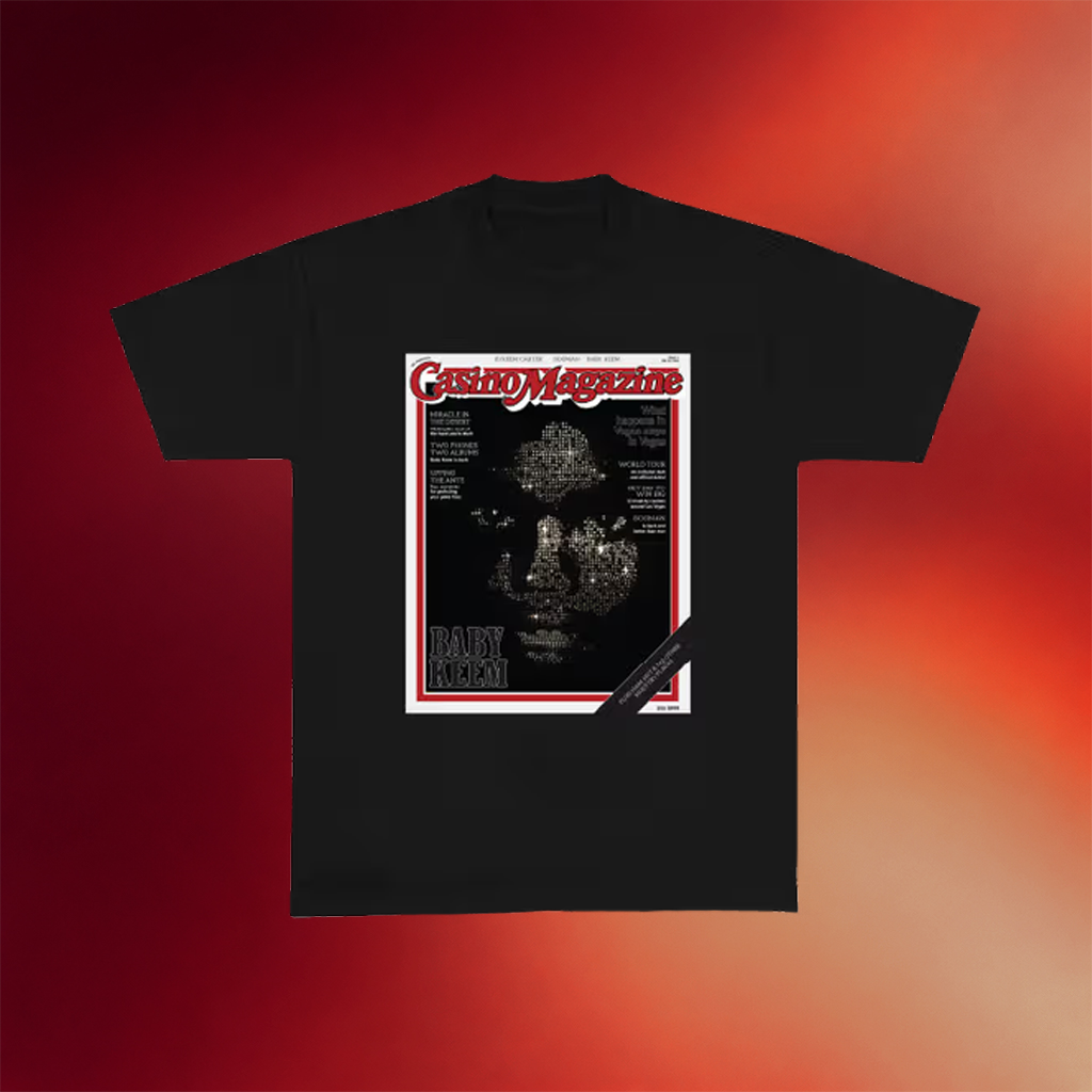 Baby Keem Merch 2026 Casino Magazine Black T-Shirt Baby Keem Shirt Best Gifts For Fans