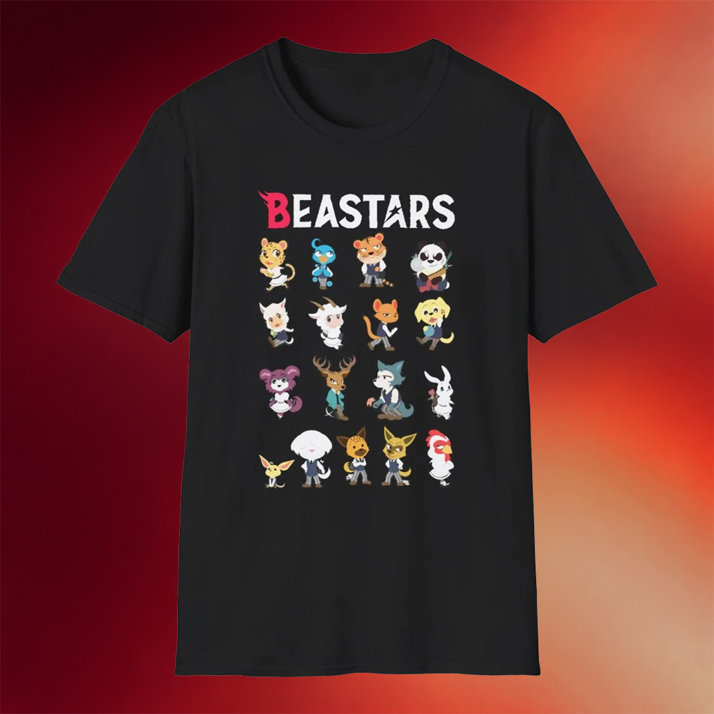Beastars Merch 2026 Beastars T-Shirt Black Best Gifts For Anime Lovers