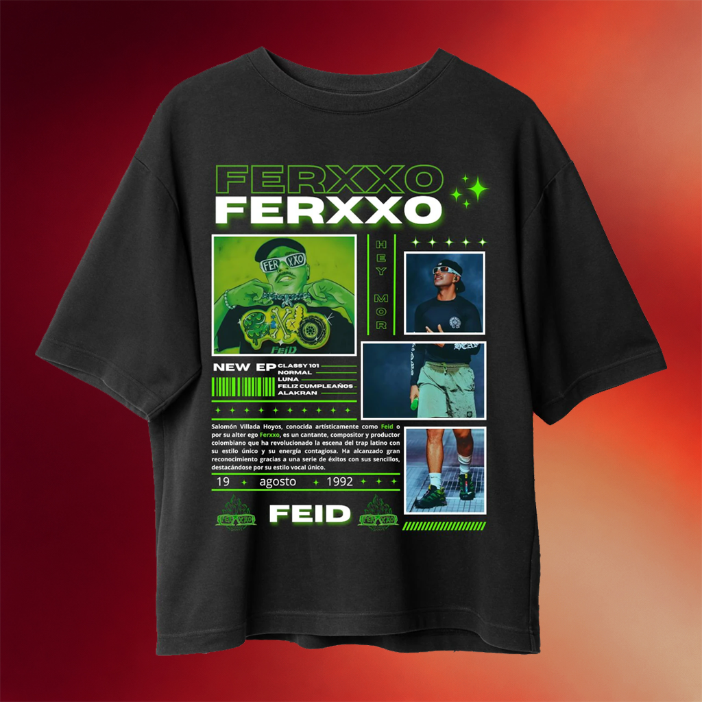 Feid Merch 2026 Feid Ferxxo T-Shirt Father_s Day Gifts For Music Lovers