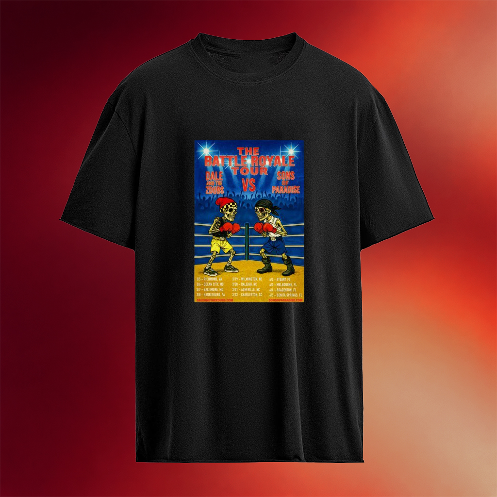 Dale And The ZDubs Vs Sons Of Paradise The Battle Royale Tour T-Shirt Gifts For Music Fans