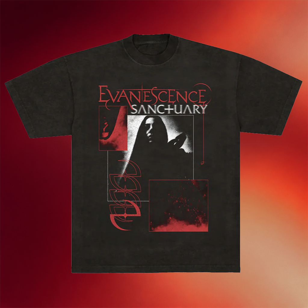 Evanescence Merch 2026 Mixed Color Sanctuary T-Shirt Gifts For Rock Music Lovers