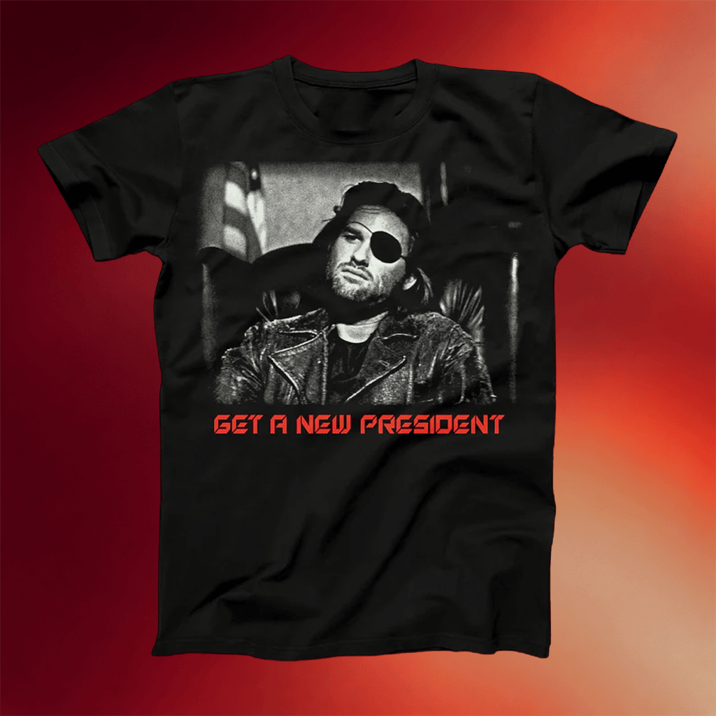 Creeporama Merch 2026 Get A New President T-Shirt Snake Plissken Shirt Gifts For Brothers