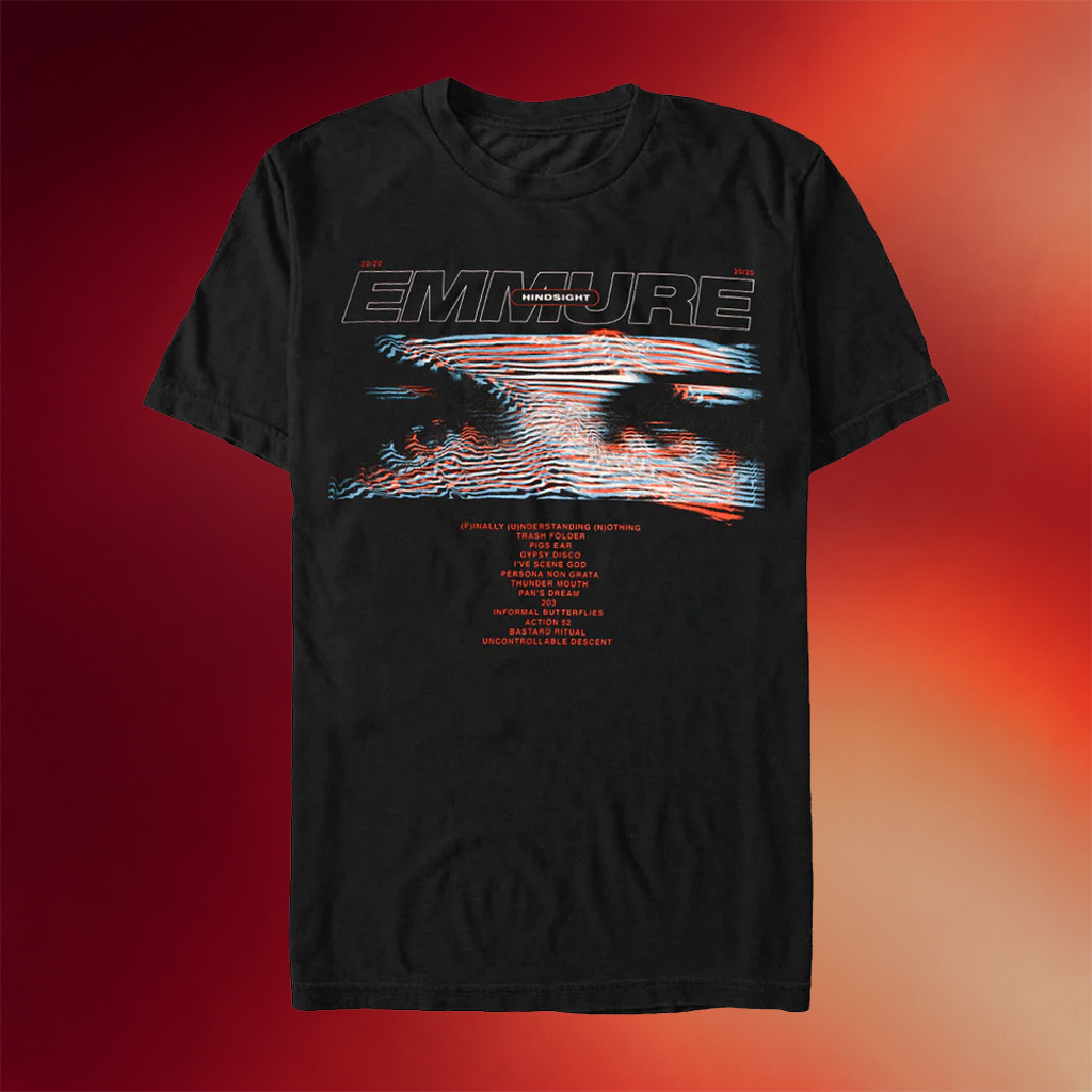 Emmure Merch Tracklist T-Shirt Emmure Hindsight Shirts Birthday Gifts For Music Lovers