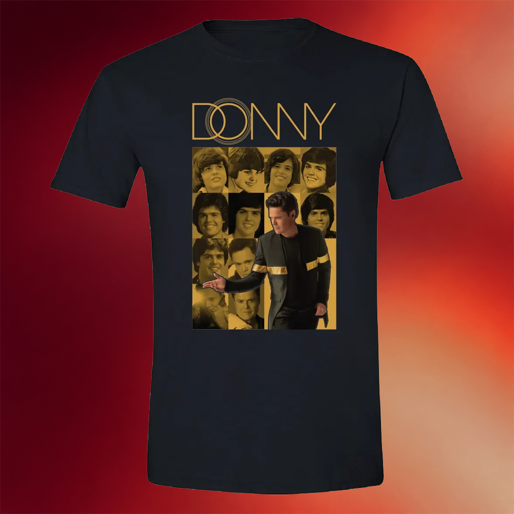 Donny Osmond Merch Vegas Fall 2023 Gold On Black T-Shirt Donny Osmond Shirt Fan Gifts Ideas