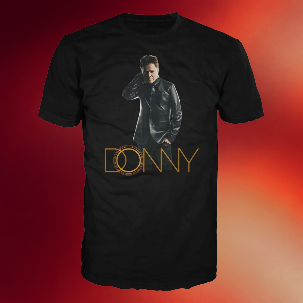 Donny Osmond Merch 2026 Black Leather Jacket T-Shirt Best Gift For Music Lovers