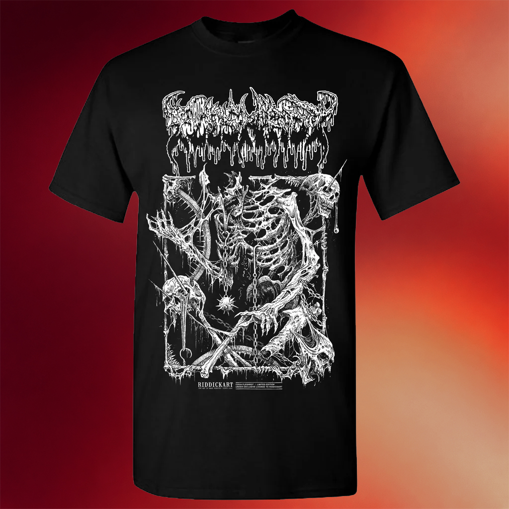 Pyre Press Merch Store Fleshrot X Riddickart Tee