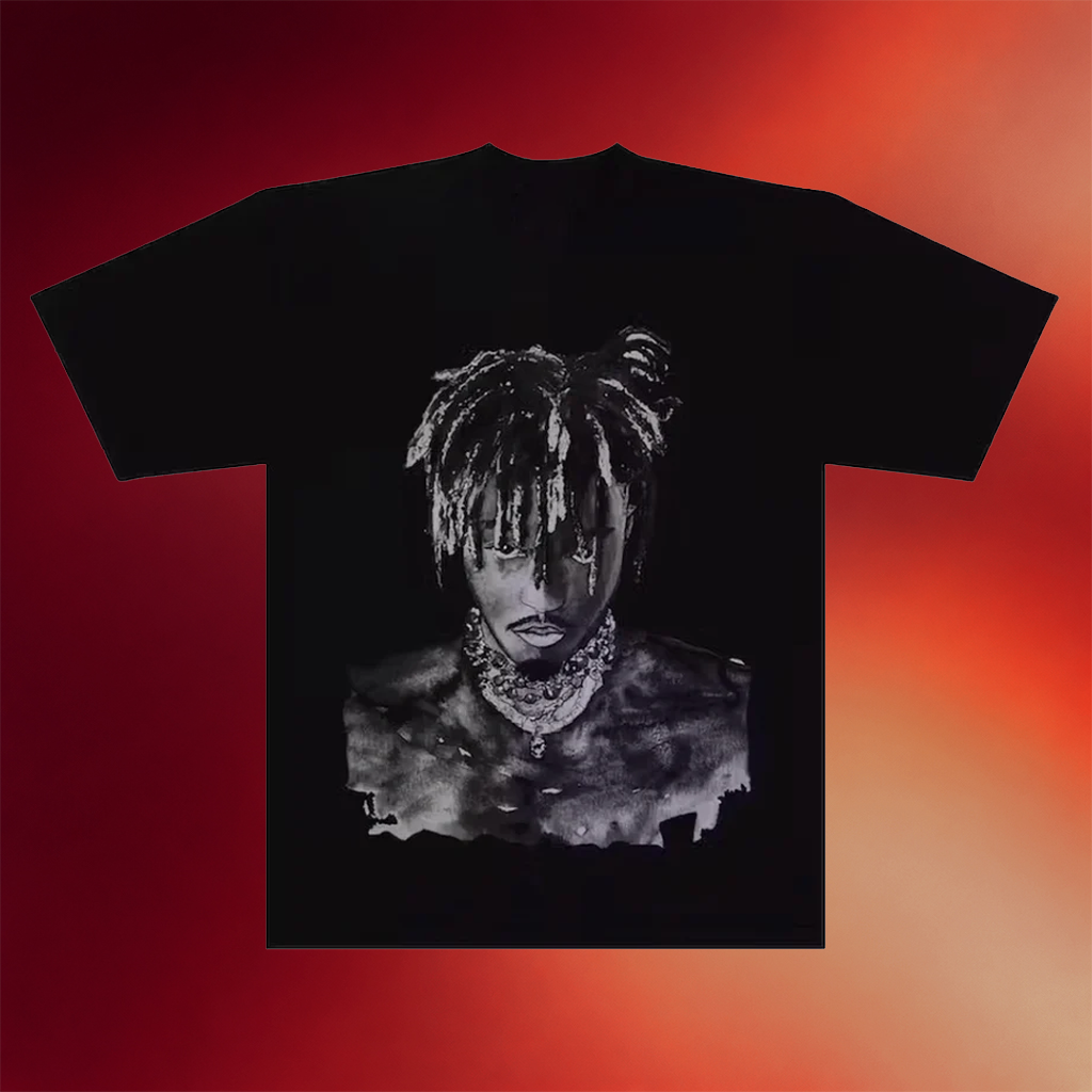 Revenge Merch 2026 Revenge Juice WRLD 999 Graphite Portrait T-Shirt Gifts For Rapper Fans
