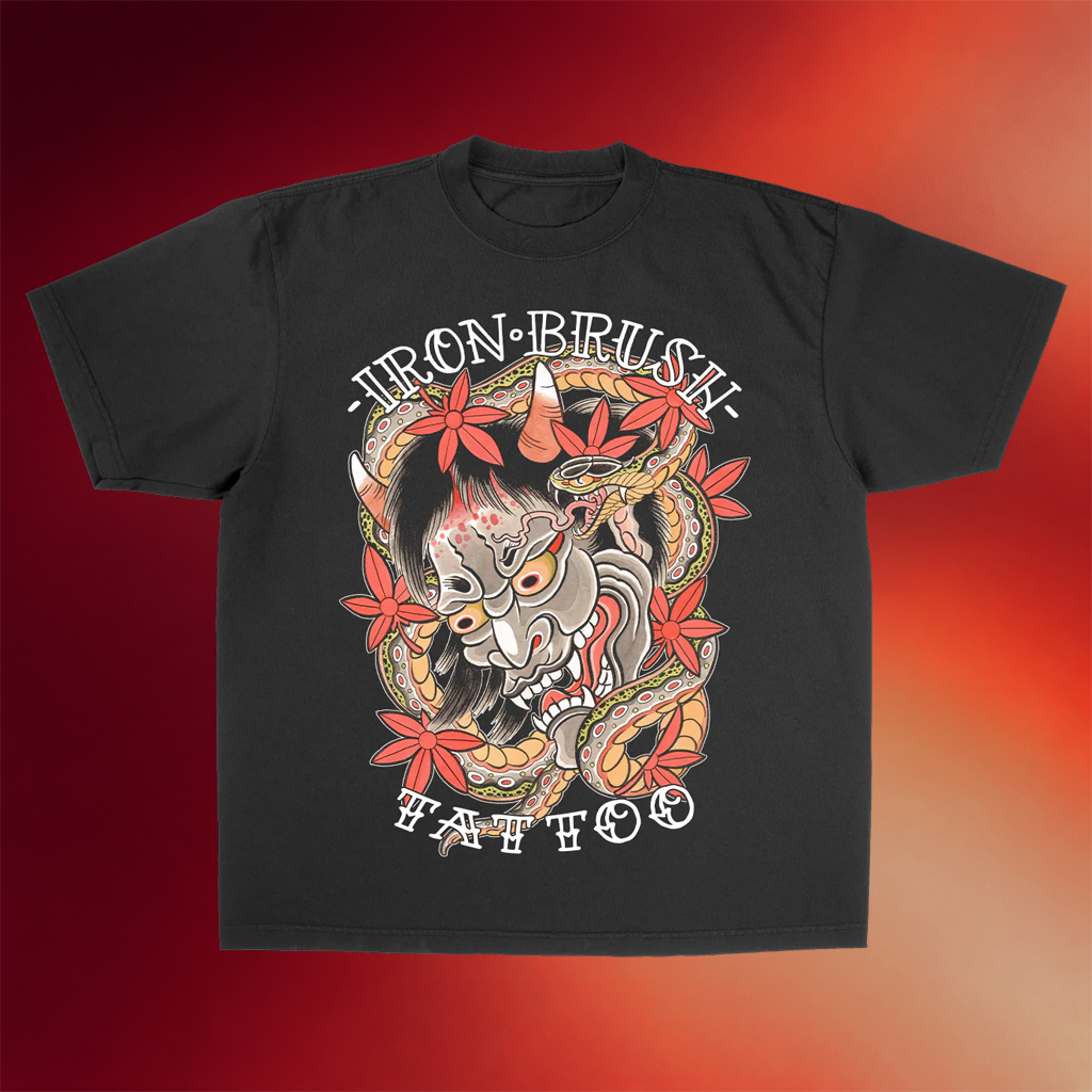 Relentless Merch 2026 Iron Brush Tattoo Hannya T-Shirt Gifts For Friends