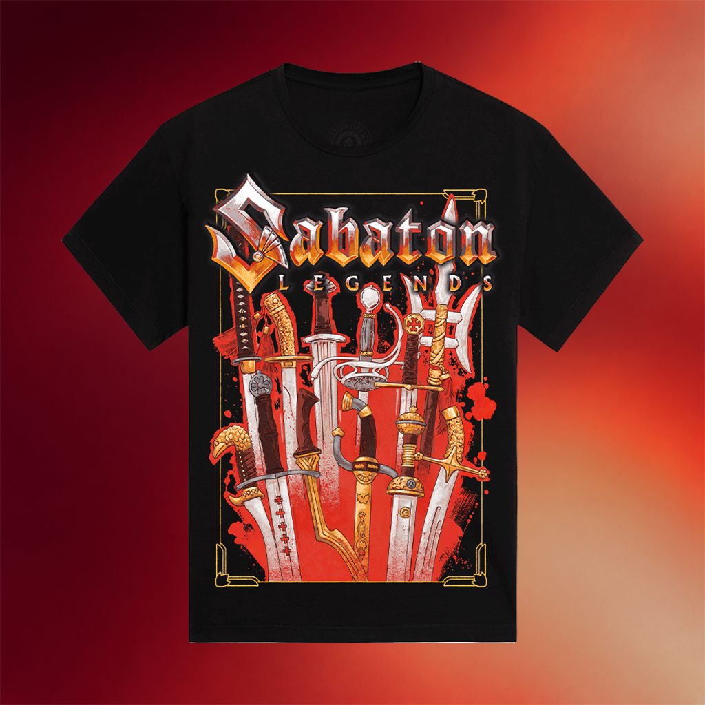 Sabaton Merch The Legendary Swords T-Shirt Sabaton Shirt Birthday Gift For Him