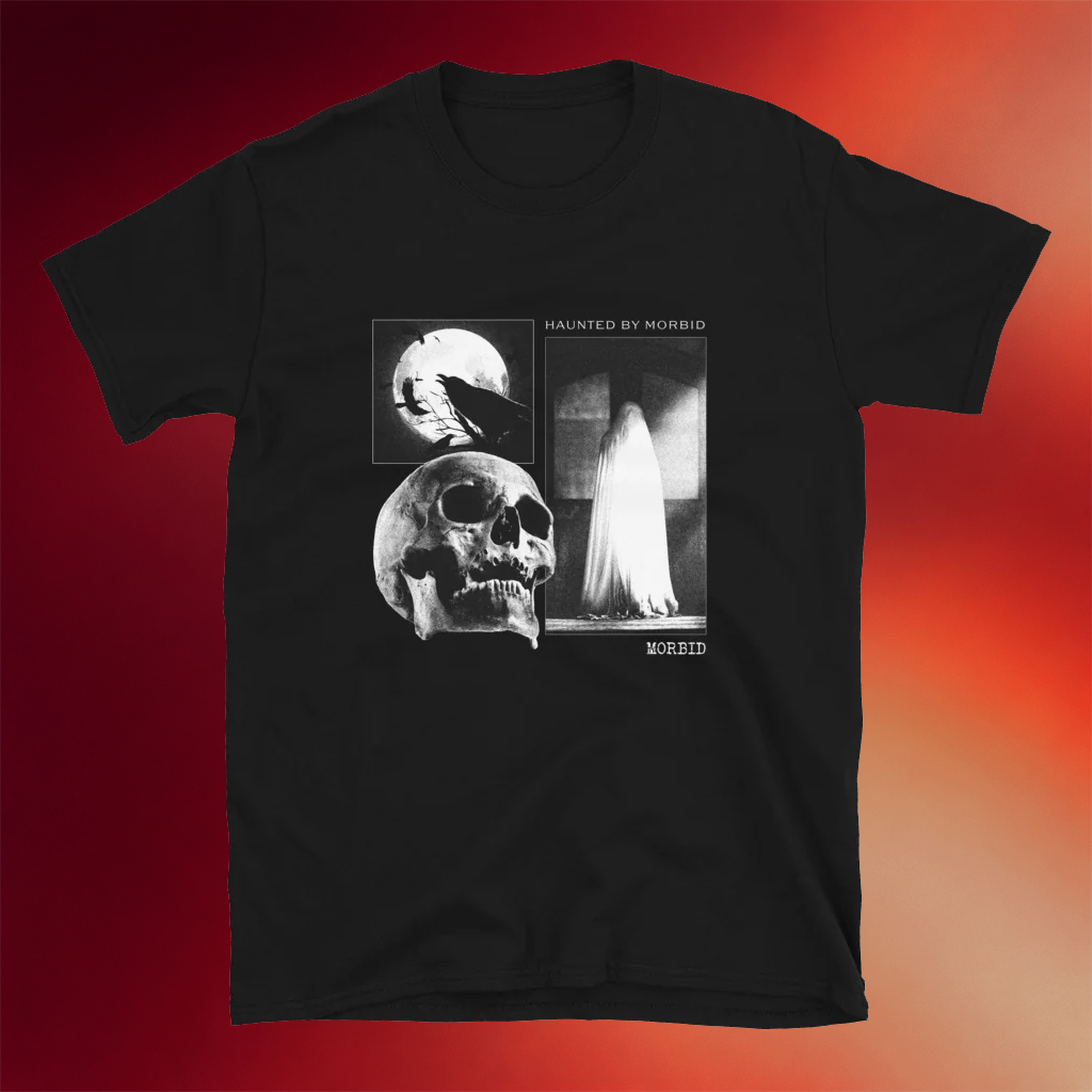 Siriusxm Morbid Podcast Merch 2026 Haunted By Morbid T-Shirt Black Gifts For Podcast Fans