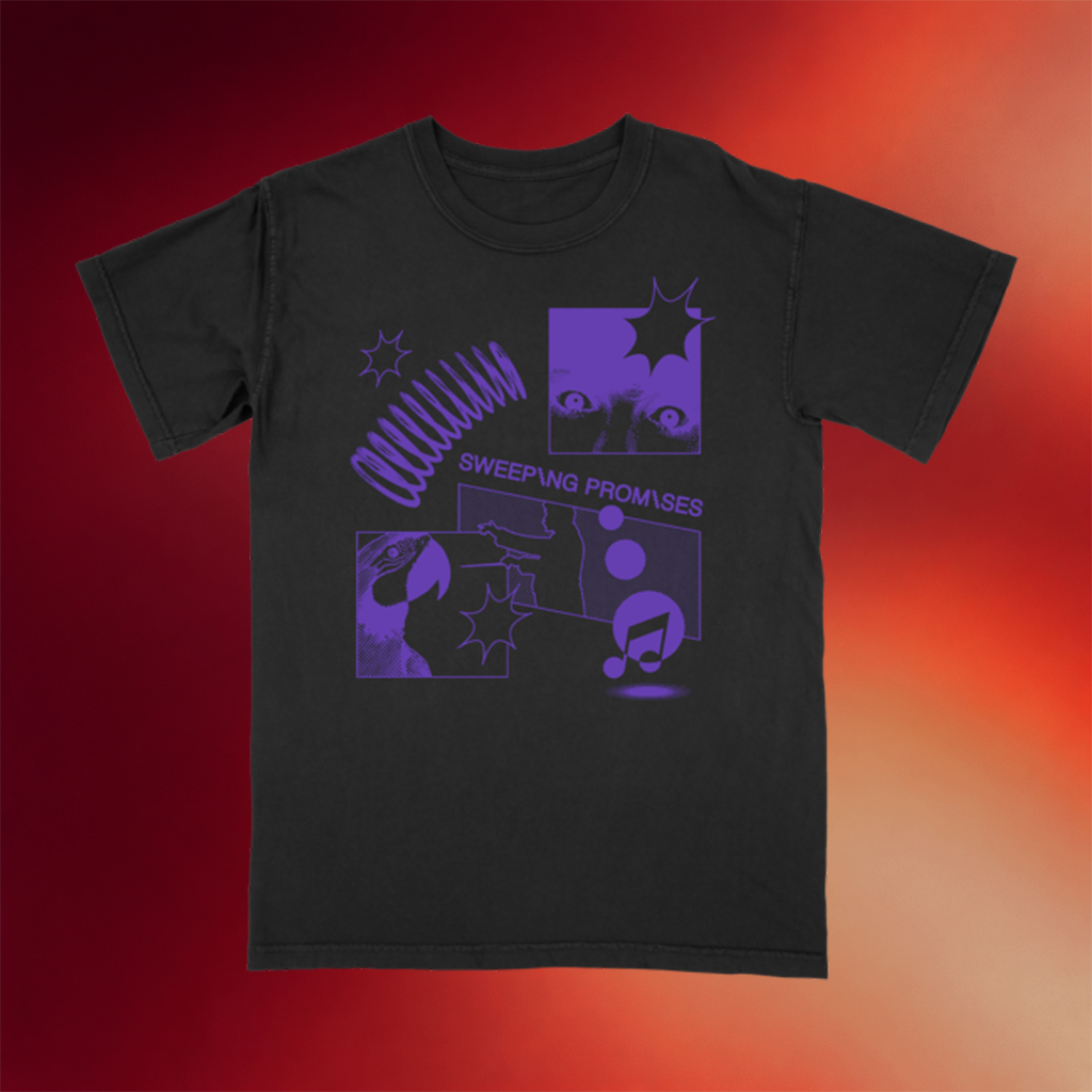 Sweeping Promises Merch 2026 Parrot T-Shirt Sweeping Promises Shirt Gift For Punk Band Fans