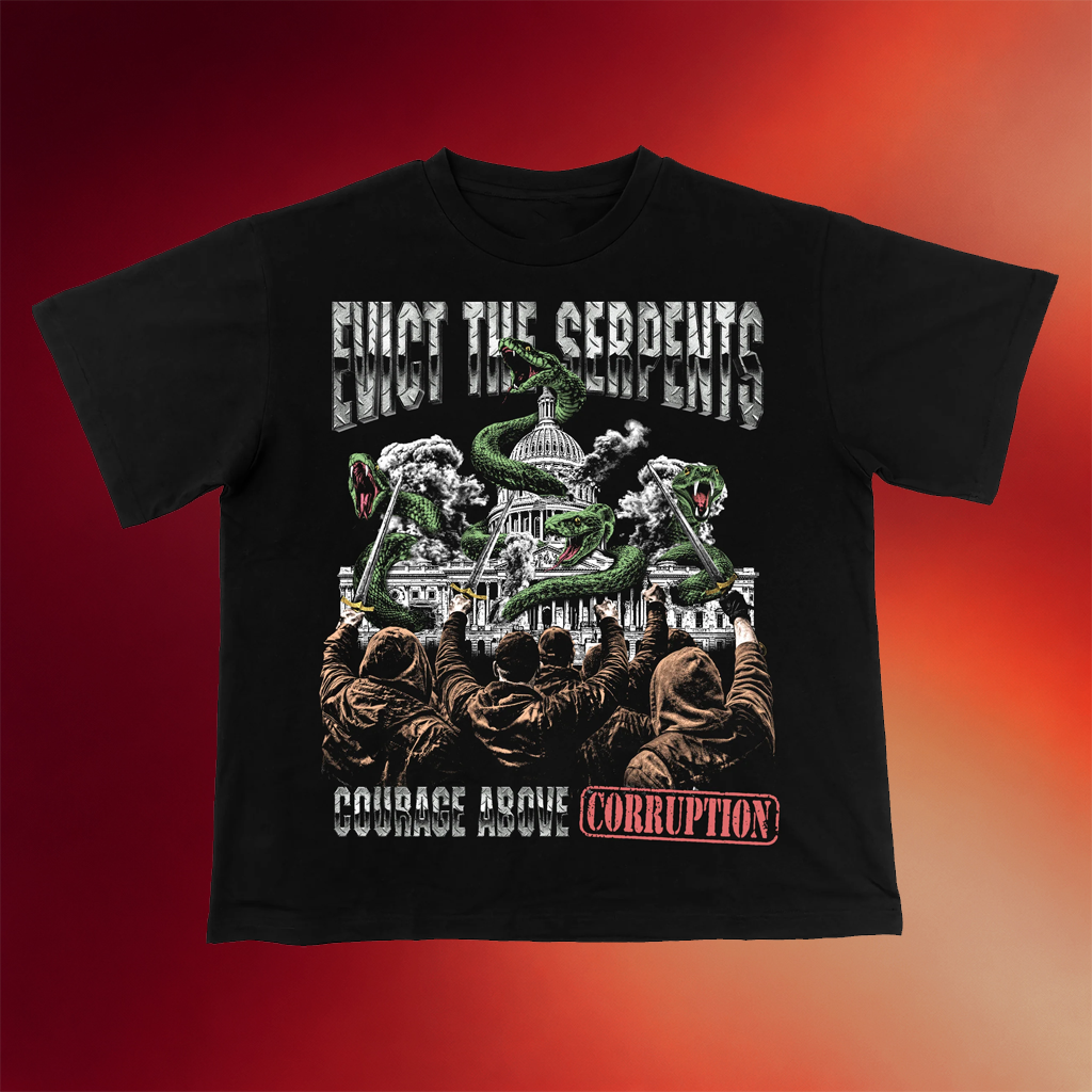 Tommy G Merch 2026 Evict The Serpents T-Shirt Unique Gift For Boyfriend