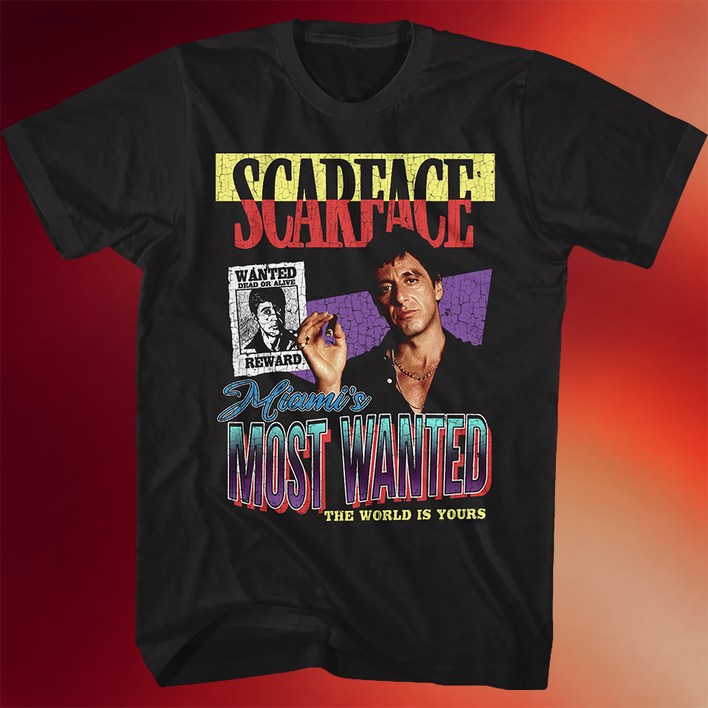 Tony Montana Shirt Miami_s Most Wanted Scarface T-Shirt Gifts For Father_s Day From Son