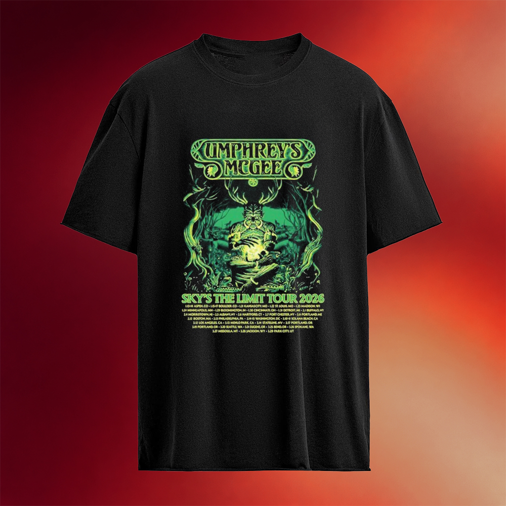 Umphrey_s Mcgee Sky_s The Limit Winter Tour 2026 Dates T-Shirt Umphrey_s Mcgee Merch For Fans