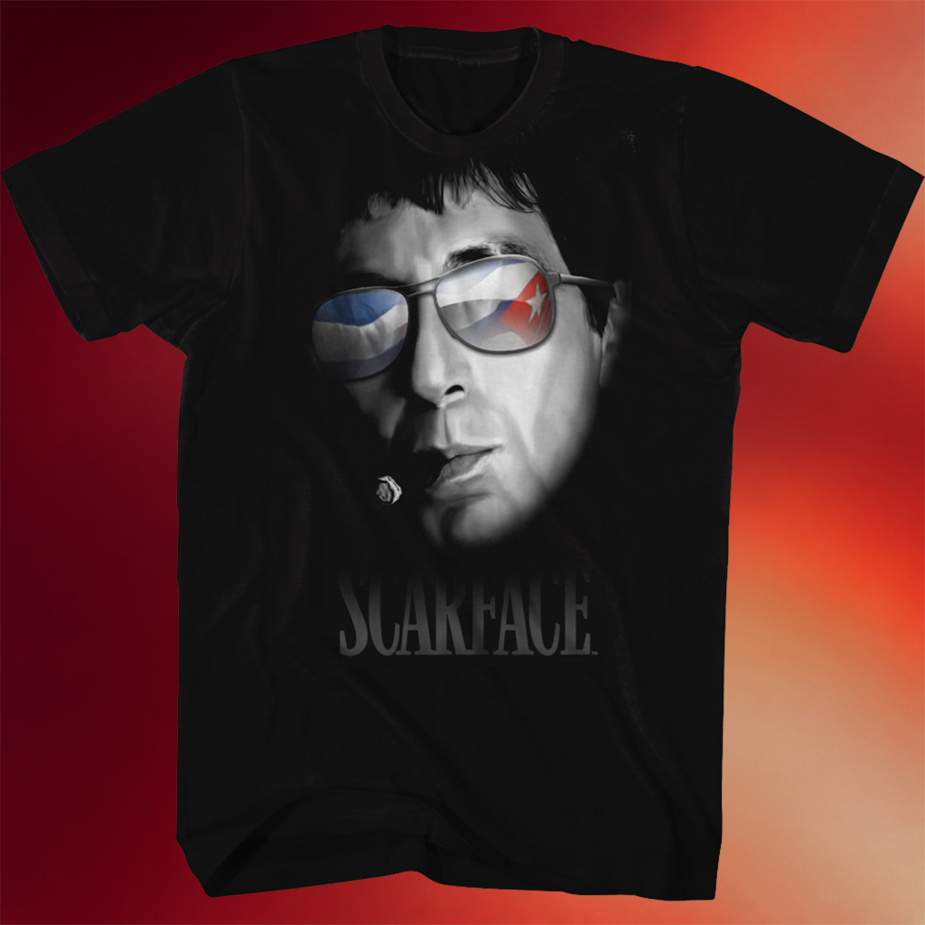 Tony Montana Shirt Cuban Flag Scarface T-Shirt Father_s Day Gifts For Husband