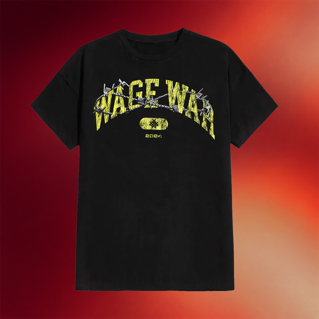 Wage War Merch 2026 Wage War College T-Shirt Black Gifts For Band Fans