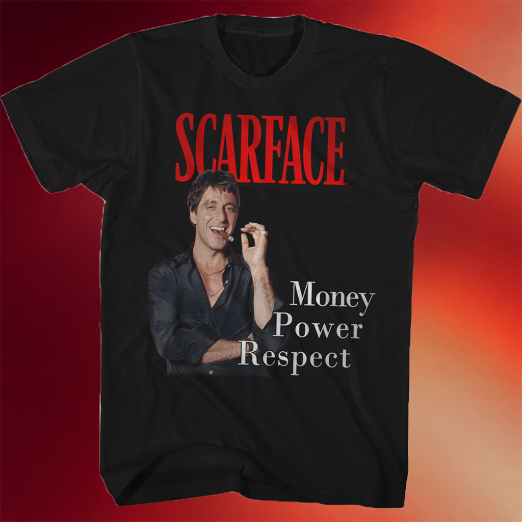 Tony Montana Shirt Money Power Respect Scarface T-Shirt Father_s Day Presents For Dad Ideas_