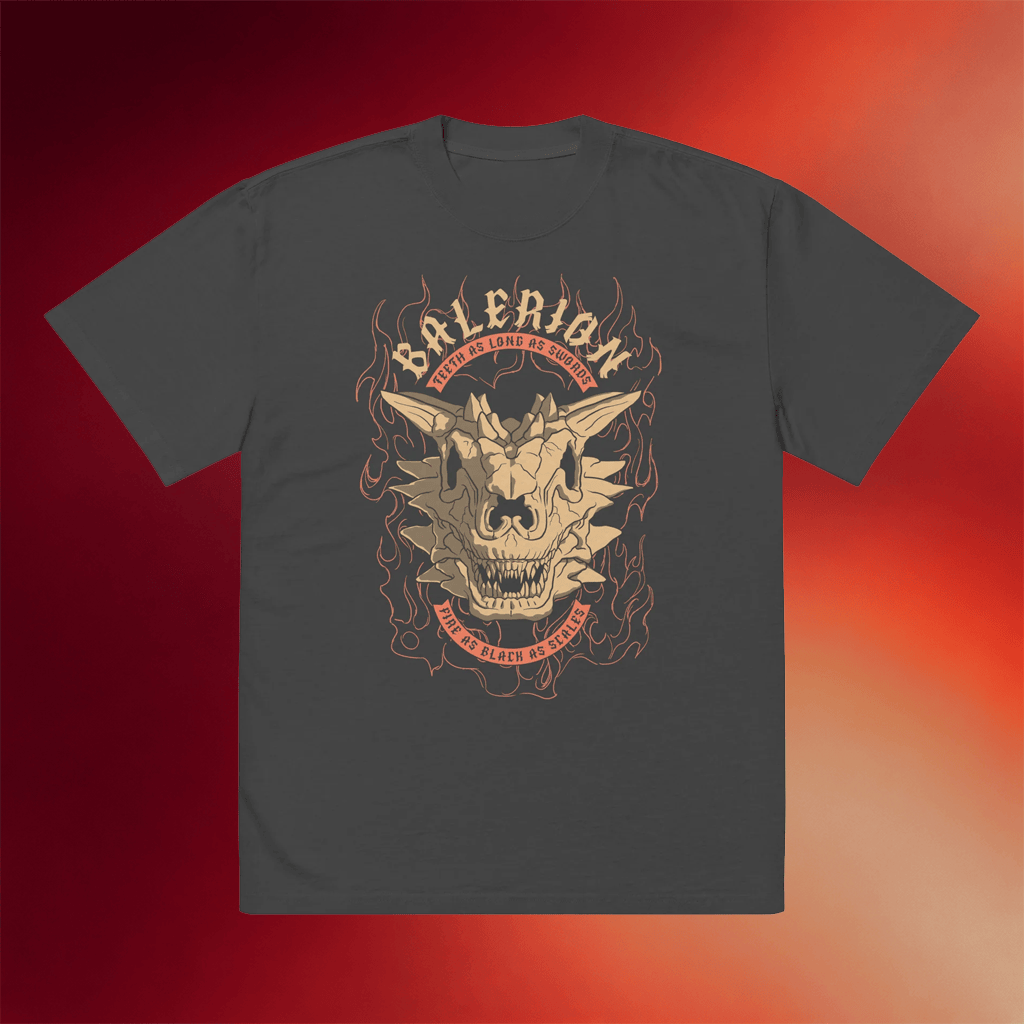 WB Shop Merch House Of The Dragon Balerion T-Shirt Warner Bros Merchandise Brother Gifts