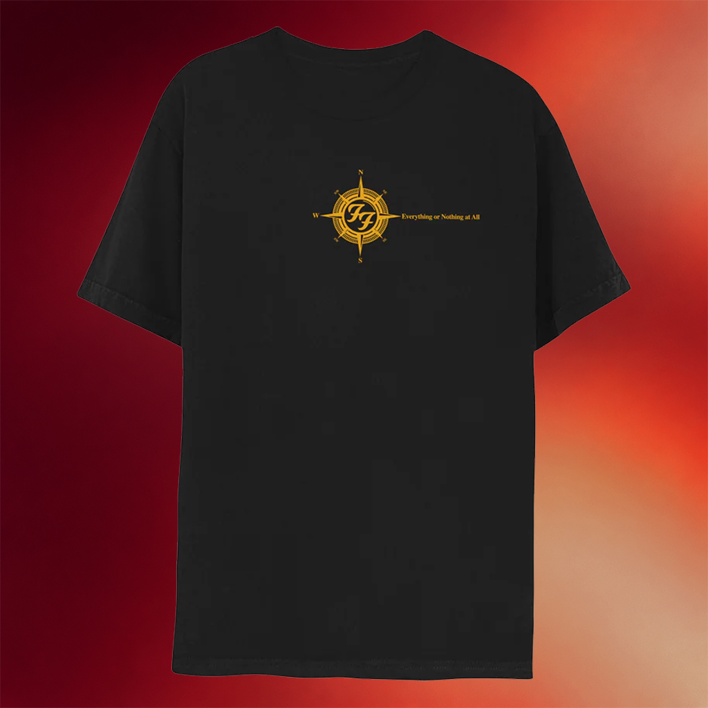 Foo Fighters Merch 2026 Compass T-Shirt Everything Or Nothing At All Shirt Rock Fan Gifts