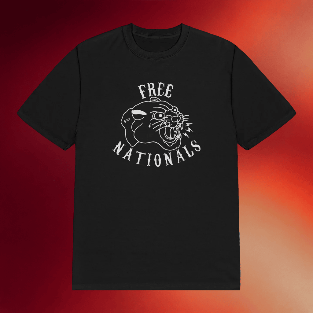Free Nationals Merch 2026 Simple Panther T-Shirt Free Nationals Band Shirt Best Gifts For Fans