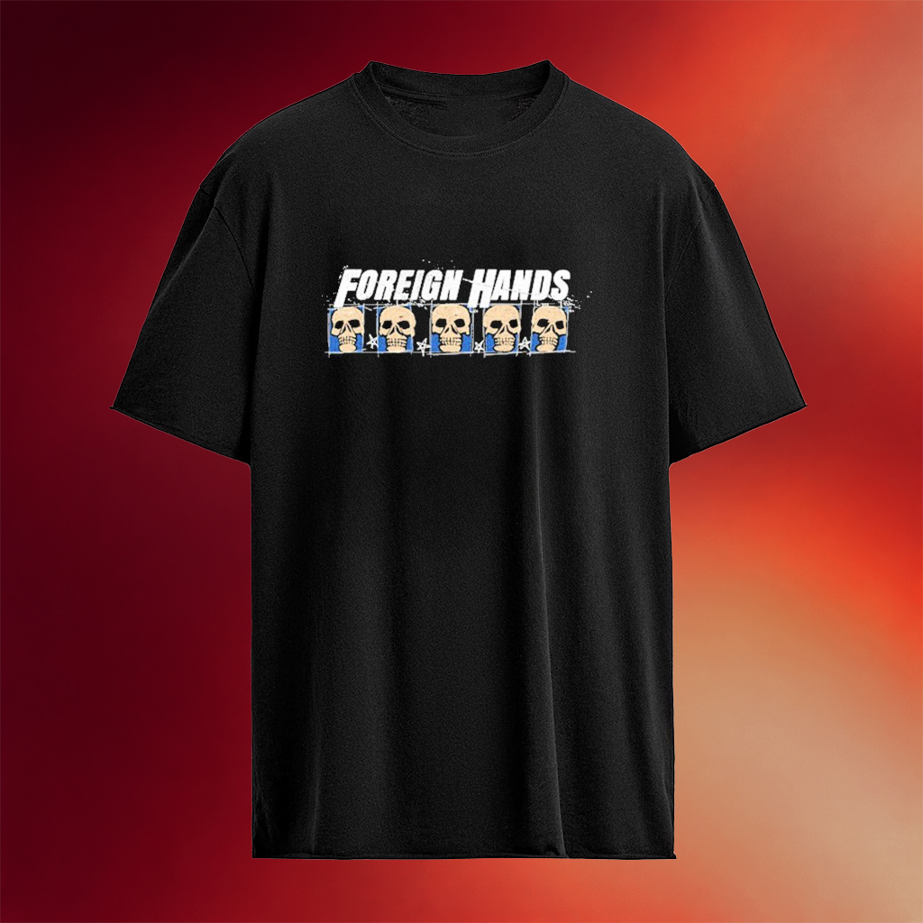 Foreign Hands Skull T-shirt Foreign Hands Merch Best Gifts For Music Lovers
