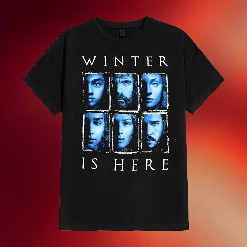 Game Of Thrones Merch Winter Is Here T-Shirt Game Of Thrones Shirt Good Gifts For Him