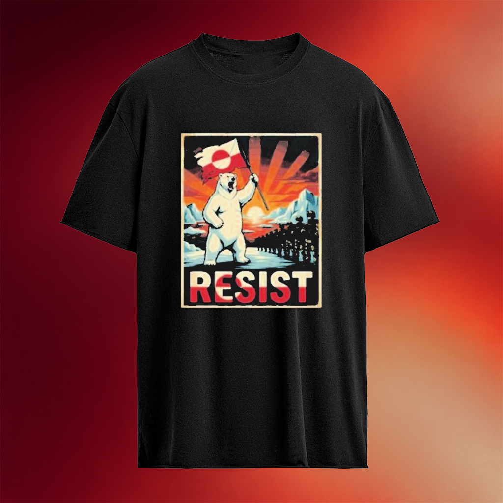 Greenland Is Not For Sale Resist Bear Flag T-Shirt Meaningful Gifts For Boyfriend