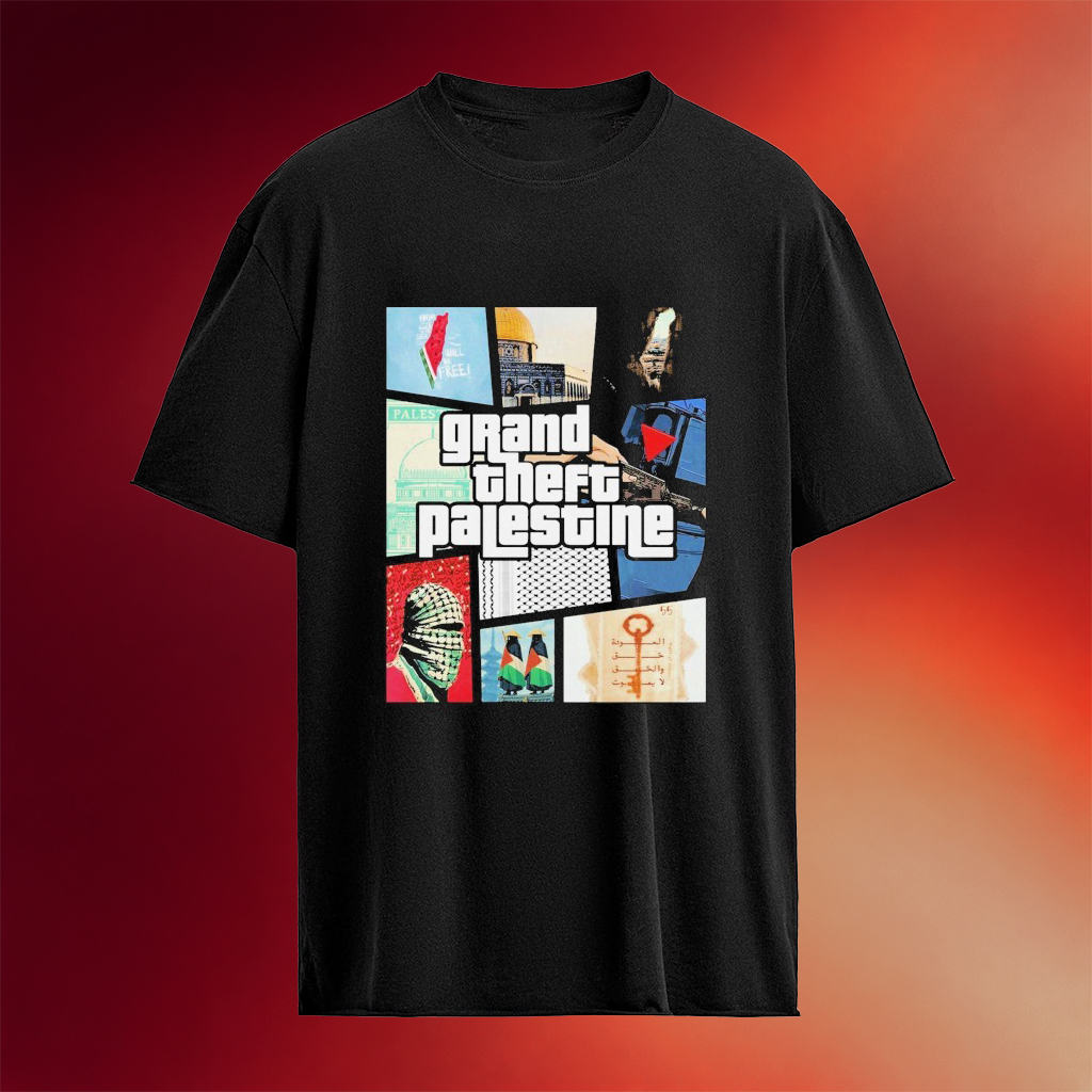 GTA Grand Theft Palestine T-Shirts Unique Gift For Boyfriend Birthday