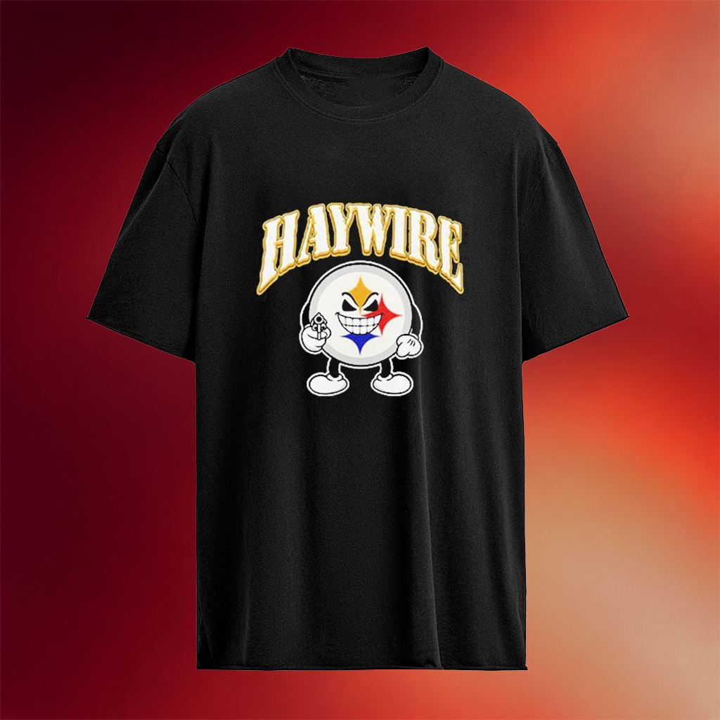 Haywire 617 x Pittsburgh Football Logo T-Shirt Steelers Merch Gifts For Brother