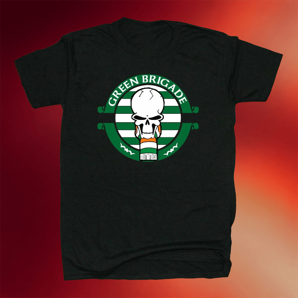 Green Brigade Merch 2026 Green Brigade Football T-Shirt Celtic Glasgow Ultras Terrace Life Tee