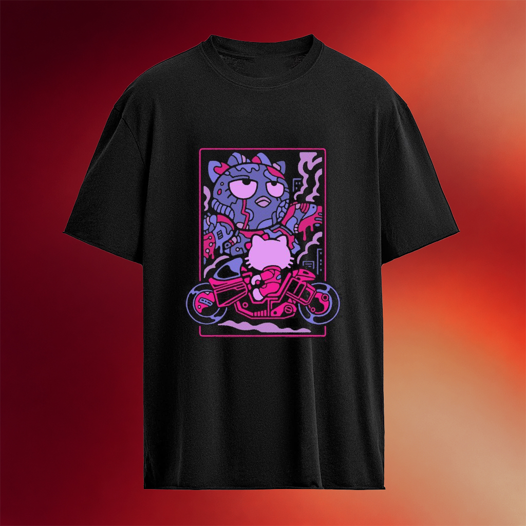 Hello Kitty Drew Wise Kawaii Motor T-shirt Birthday Present For Daughter