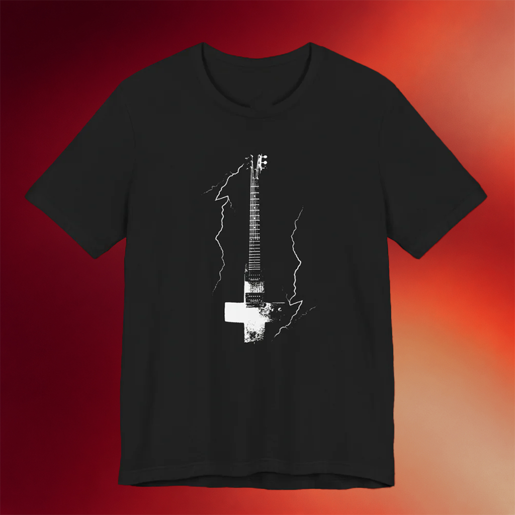 Johnny Goth Merch 2026 Cross Guitar T-Shirt Gift Ideas For Friends