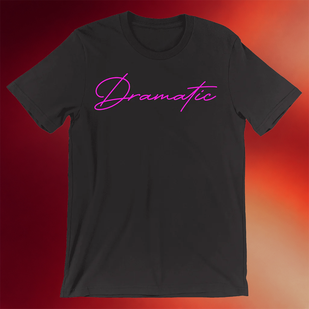 Idina Menzel Merch 2026 Dramatic T-Shirt Black Music Related Gifts For Guys