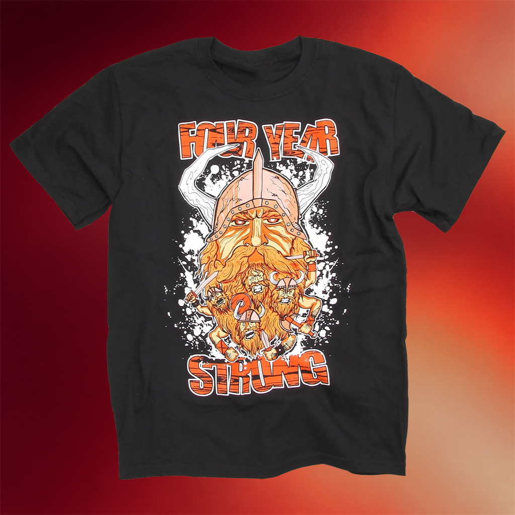 I Surrender Records Merch 2026 Four Year Strong Viking Beard T-Shirt Gifts For Pop Band Fans