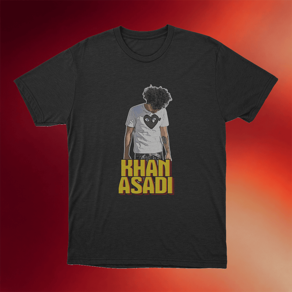 Khan Asadi Merch 2026 Khan Asadi Bold T-Shirt Unique Gifts For Fans