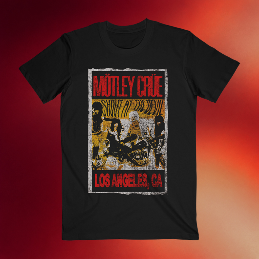 Motley Crue Merch Vintage Punk Flyer T-Shirt Motley Crue Shirt Unique Gifts For Music Lovers