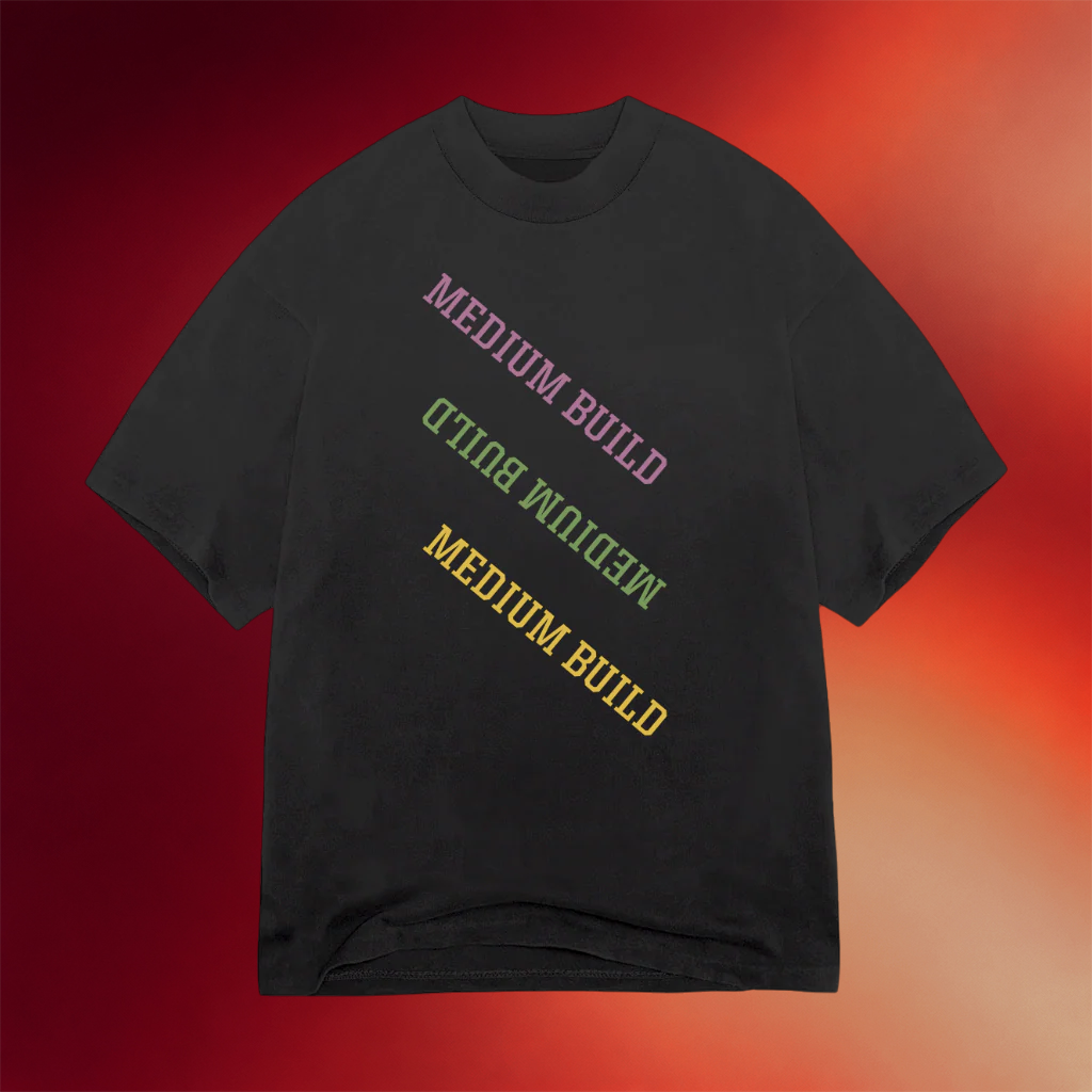 Medium Build Merch 2026 Takeaways Black T-Shirt Medium Build Shirt Best Gifts For Fans